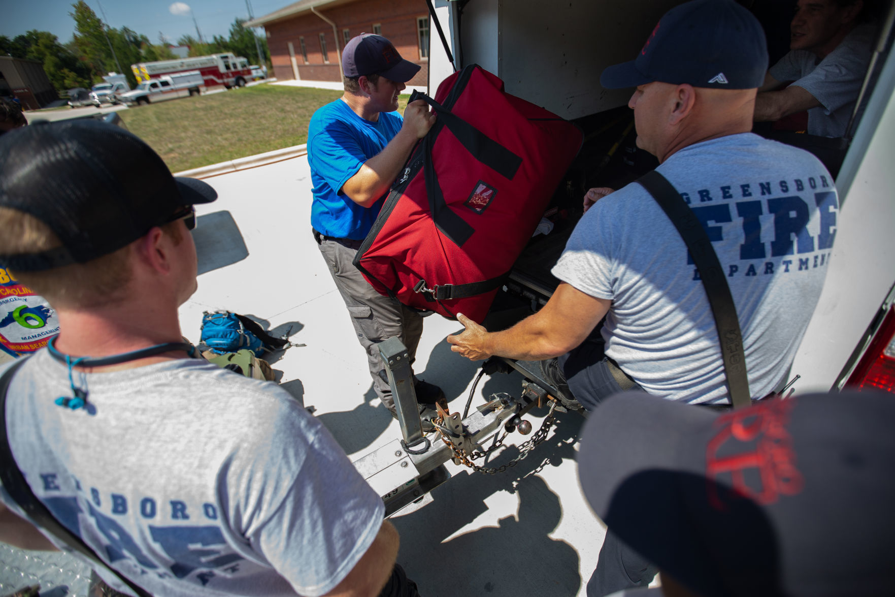 Greensboro Fire Department heads to the coast